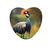 Grey Crowned Crane Car Air Freshener Decorative Hanging Aromatherapy Tablets for Car Trucks Love form