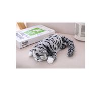 (Grey) Cuddly Electronic Cat Interactive Plush Animal Robot Toys Electric Robotic Pet -