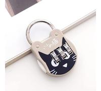 Grey Cute Cat Combination Lock Travel Locks for Luggage Backpack Locks Zipper Combination Lock for Locker for Student Dormitory, Padlocks and Hasps, Combination Padlocks, Hardware