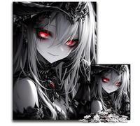 Grey Death Gothic Girl14 Jigsaw Puzzle 1000Pieces Impossible Jigsaw Puzzles for Adults Educational Toy for Teenagers Home Office Decor 1000 PCS(38x26cm)