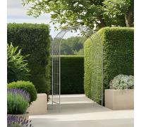 Grey Decorative Rustic Metal Garden Arch