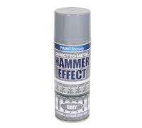Grey Direct to Metal Hammer Effect Spray Paint 400ml