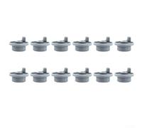 Grey Dishwasher Lower Basket Castor Wheels 12pcs for Bosch for Siemens for neff for hotpoint SRS SRU Series Replacement Runners(C)