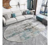 Grey Distressed Contemporary Modern Area Rug For Living Room Bedroom Dining Room Home Office Kitchen Runner Rug(Blue,120x160cm)