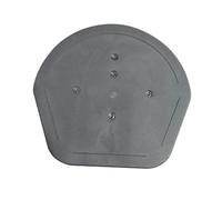 Grey Domed Dry Verge Roof Edging end Cap - 10x9.5x2 Inch Dry Verge Unit Gable Roof Mortar Free (Grey)