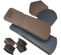 Grey Easy-Trim Universal Dry Verge Kit/System - with 36 x Dry Verge Units and 1 x Domed Apex End Cap for Gable/Apex Roof fix to Any Tile -Mortar Free