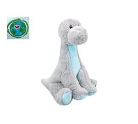 Grey Eco Plush Diplodocus - 23 cm (1 Pc.) - Adorable Stuffed Dino, Perfect For Earth-loving Kids & Dinosaur Lovers