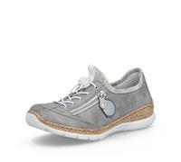 Grey Elasticated Shoes for Women | Rieker N4263-40
