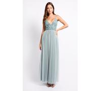 Grey Embellished Maxi Dress Little Mistress Grey 14