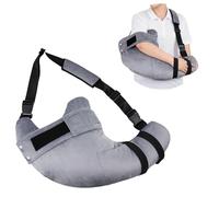 Grey Ergonomic Shoulder Support Pillow with Arm Cutout for Side Sleepers | Rotator Cuff Post-Operation Rest, Frozen Shoulder Relief, Arm Discomfort Support, Cushion Design