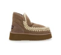 Grey Eskimo Ankle Boots with Logo Patch - female - Mou - Winter Boots - Gray - 7 UK - Shoes 7 UK
