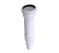 Grey Extendable Flexible Waste Flush Pipe, Fit, 50mm Diameter, 1M Length