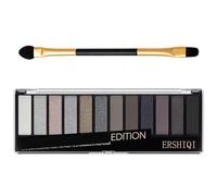 Grey Eyeshadow Palette Black Eyeshadow 12 Pigmented,Shimmer Smokey Color Eyeshadow Blendable Long Lasting Matte Eyeshadow Palette Pigment Color Eye Shadow Cosmetic Cream Makeup (02-SMOKY)