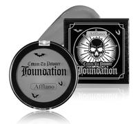 Grey Face Paint Makeup Foundation, Semi-matt Goth Grey Face Body Painting Full coverage, Long-lasting, for Halloween Makeup Stage Theatrical Emo Vampire Corpse Skull Zombie SFX Clown Costume