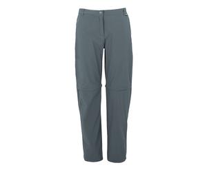 Grey female 12 R Regatta Women's Travel Light II Zip Off Packaway Trousers Grey, Size: 12 R