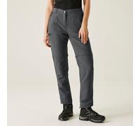 Grey female 18 L Regatta Women's Chaska III Zip Off Walking Trousers Grey, Size: 18 L