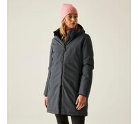 Regatta Jacket Marron Women's Longline Waterproof Insulated Hooded Grey