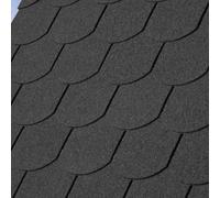 (Grey) Fishscale-5 Tab Roofing Felt Shingles Roof Tiles Lightweight Shingles 18pcs/Pack
