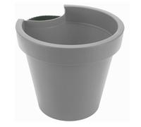 (Grey) Flower Pot Holder Hanger Basket Balcony Planter