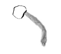 Grey Fluffy Pin On Animal Tail