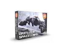 Grey for Spaceships Colours Set - AK Interactive Acrylic 3g Paints- AK11614