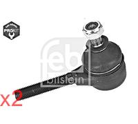 Grey Front Inner Steel Tie Rod End FEBI x2 pcs Fits MERCEDES 190 0003384410