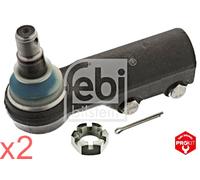 Grey Front Tie Rod End FEBI x2 pcs Fits MERCEDES O 302 303 304 340 0013302635