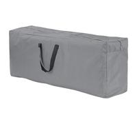 Grey Garden Cushion Storage Bag with Carry Handles & Zip Closure - Strong Durable Protective Holder Organiser for Furniture Pillows, Seat Pads, Christmas Tree, Household Items - H76 x W173 x D51cm