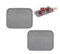 Grey Gastro Tray Restaurants Rectangular Café Serving Non-Slip 45x35cm Plastic