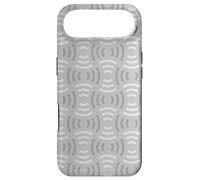 Grey Geometrical Arched Lines Waves Curves Shapes Pattern Case for iPhone Air