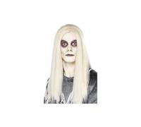 Grey Ghost Town Indian Style Wig - wig ghost indian town fancy dress halloween smiffys grey mens zombie