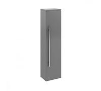 Grey Gloss Wall Mounted Tall Unit 1400mm High x 355mm Wide Clifton Grey One Size