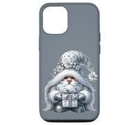 Grey Gnome Graphic In Monochrome Outfit Women Cute Christmas Case for iPhone 12/12 Pro