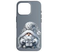 Grey Gnome Graphic In Monochrome Outfit Women Cute Christmas Case for iPhone 16 Pro