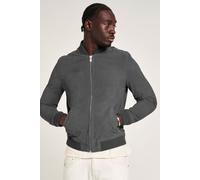 Grey Goat Suede Bomber Jacket Barneys Originals Grey XL