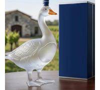 Grey Goose 30th Anniversary Vodka Bottle, Whiskey Decanter Container with Premium 3D Engraving and Label for Bar and Home(Frosted,2PC)