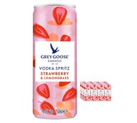 Grey Goose Essences Strawberry & Lemongrass Premixed Can Multipack, 12 x 250 ml