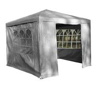 (Grey) Gr8 Garden Gazebo With Sides 3x3m | Outdoor Party Tent