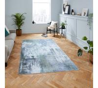 Grey Green Abstract Modern Rug Easy To Clean Living Room And Bedroom-120Cm X 170Cm
