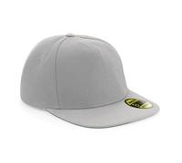 (Grey/Grey) Beechfield Unisex Adult Original Flat Peak Snapback
