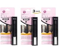Grey Hair Root Cover Up Mascara | Instant Dark Brown Touch up Wand for Men & Women, Quick Concealer Brush to Hide Grey Roots, Easy Temporary Hair Colour Solution (Dark Brown - Pack of 3)