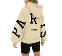 Grey Half Zip Oversized Volleyball Fleece Hoodies Women's Plus Size Hoodies Womens Lightweight Zip Up Hoodie Womens Black Zip Up Jacket Oversized Sweatshirts for Women Loose Fit Grey Sweatshirt Cloth