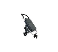 (Grey) Hampton&Stewart 4 Wheel Maneuverable Shopping Trolley