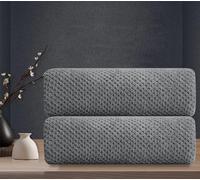 Grey Hand Towels Set 2 Pack-16“x31”,Ultra Soft Microfibers Bathroom Towel Set Highly Absorbent Quick Dry Luxury Premium Towel Lightweight Durable Hand Towel Collection for Hotel Spa Gym Kitchen