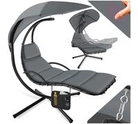 Hanging Chair Sun Lounger Cushion Bed Garden Indoor Stand Hammock Swing