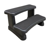 (Grey) Happy Hot Tubs 2 Tier Padded Spa Steps Tub Jacuzzi