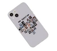 Grey Heart Photo Collage Love Harry Tour Styles One 1D Direction Custom Compatible With iPhone 11 12 13 14 15 16 17 Air Pro Max Plus Mini Bumper Case Custom Design Name Protective Cover Silicone