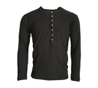 Grey Henley Pullover Jumper - male - Dsquared2 - Long Sleeve T-Shirts - Gray - S - Tops S