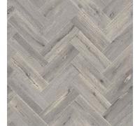 Grey Herringbone Wood Effect 2.3mm Vinyl Flooring Sheet-5mX4m Vinyl Flooring UK Grey One Size