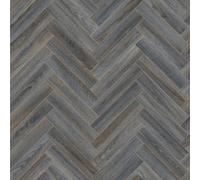 Grey Herringbone Wood Effect 3.8mm Vinyl Flooring Sheet-6mX3m Vinyl Flooring UK Grey One Size